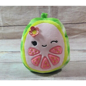 Squishmallow Plush Lena the Guava Fruit Stuffed Animal Fruit Squad Kellytoy 5"